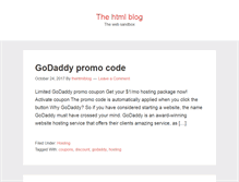 Tablet Screenshot of htmlblog.net